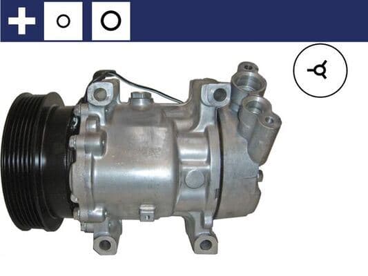 Klima Kompresörü Clio I II Symbol 1.4-1.6 16V-1.5 dCi 01 >KNG 1.4-1.6 16V-1.5 dCi 97 > 125mm 6 Kanal