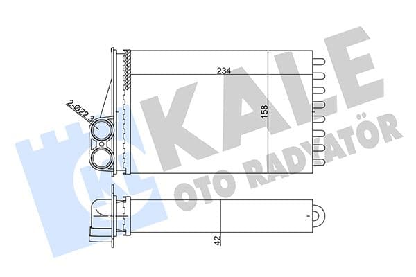 Kalorifer Radyatörü Klimali-Klimasiz P207-1.4-1.4 16V-1.6HDI-1.6 16V 06>