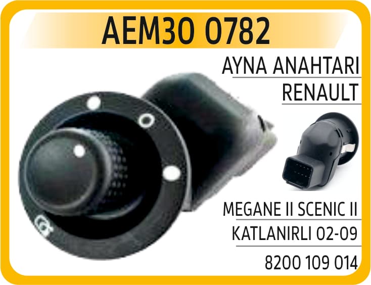 Ayna Anahtarı Renault Megane II Scenic II Katlanir
