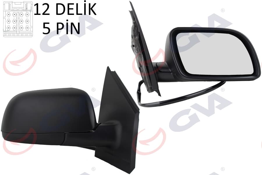 Diş Dikiz Aynasi Sağ Polo 02> Elektrikli İsitmali Asferik 5 Fiş VM-194EHR