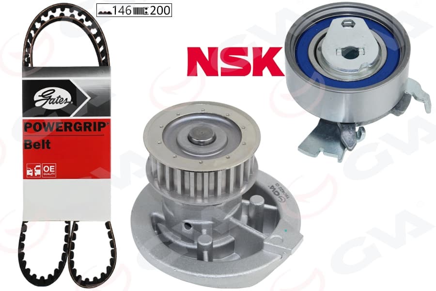 Devirdaimli Eksantrik Gergi Kiti Vectra A-Omega A-Astra F-Calibra-Kadett E 1.8i-2.0i 8V 18SV-C18NZ