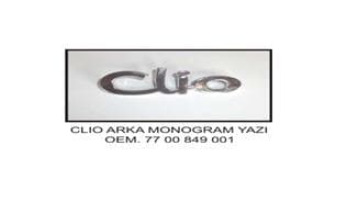 Arka Yazi Clio Em Küçük Harfle Yazili Olan