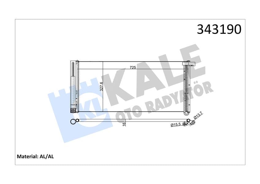 Klima Kondenseri Porsche Panamera Al-Al