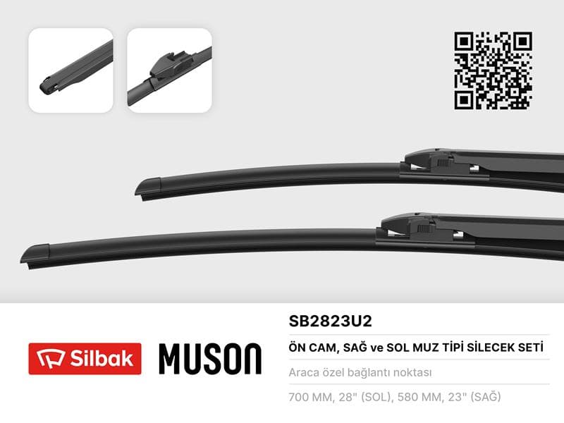 Silecek Süpürgesi 700/580MM Muz Tipi Civi Sedan FD 01/06-12/07 -Civi Hatchback Eu FK/FN 01/0 6-12/11