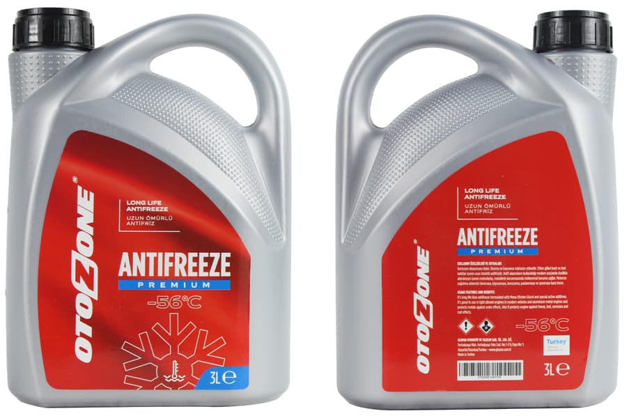 Antifriz 3 LT -56 C Kırmızı Long Life Koli 6 Ad Organik
