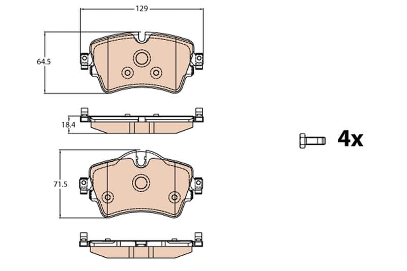 Fren Balatası Ön BMW F45 F46 F48 F39 . Mini F54 F55 F56 F57 F60