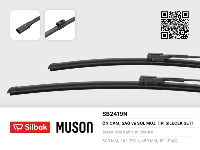 Silecek Süpürgesi 600/500MM Muz Tipi A-Class 176 06/15-Cla C117 06/15-Gla-Class X156 06/15