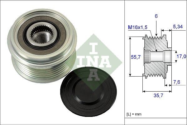 Alternator Kasnagi Mercedes W202 S202 W210 W638 . Chevrolet Captiva Epica Lacetti 2.0 Cdti 07>