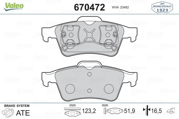 Arka Balata Renault Laguna II 01>07 Megane II 02>08 Latitude 11> Vectra C 03>FOCUS II 05>CONNECT 06> Cmax 06> Primera 02>