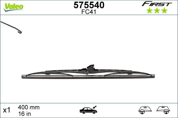Arka Silecek Süpürgesi 400mm Normal Tip First Üniversal