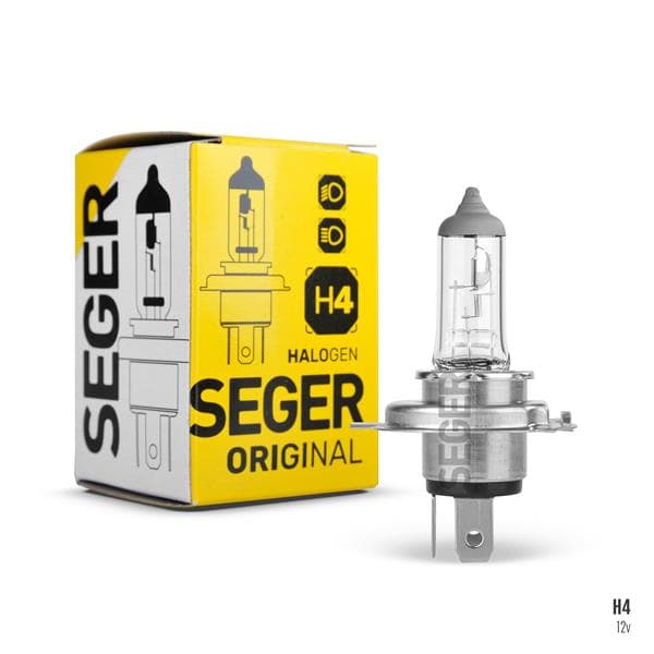 Ampul H4 12V 60/55W P43T Standart Yenileme 3.500K Standart İşik P43 Tirnakli