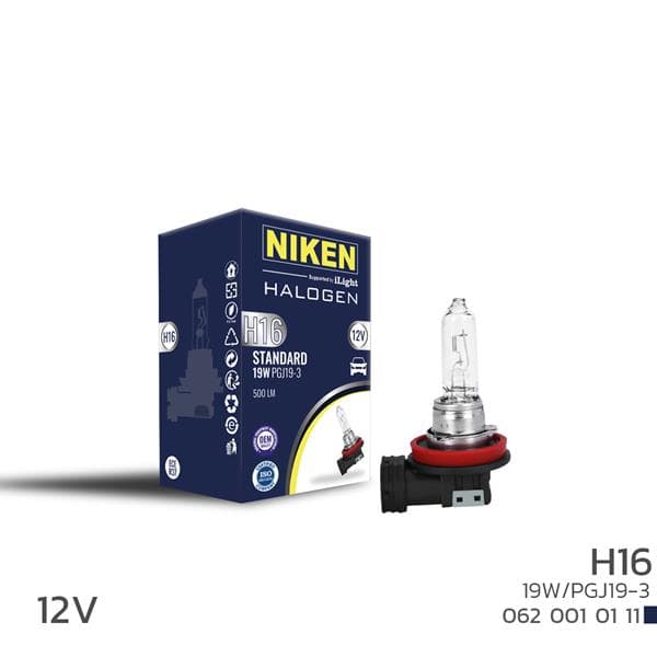 Niken H16 19W Halojen Ampul PGJ19-3 12V