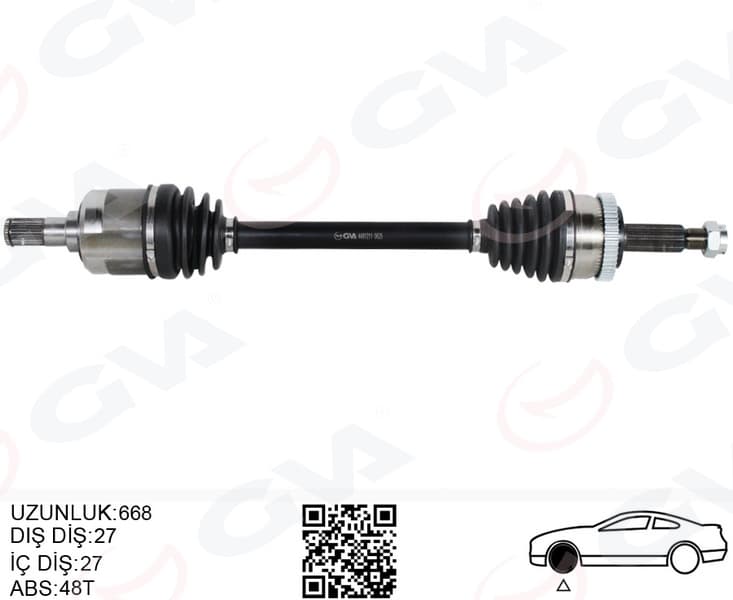 Komple Aks Ön Sol Hyundai Tucson JM 2.0 CRDi Absli 04-10