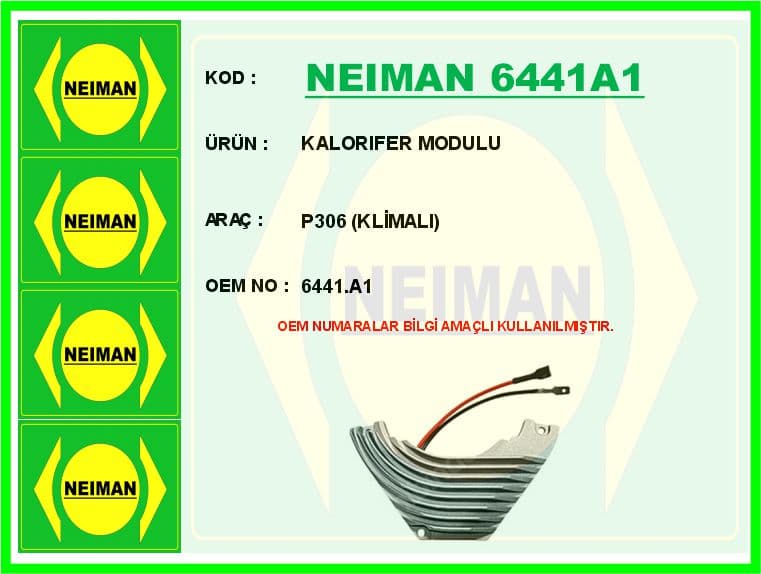 Kalorifer Modulu P306 Klimali