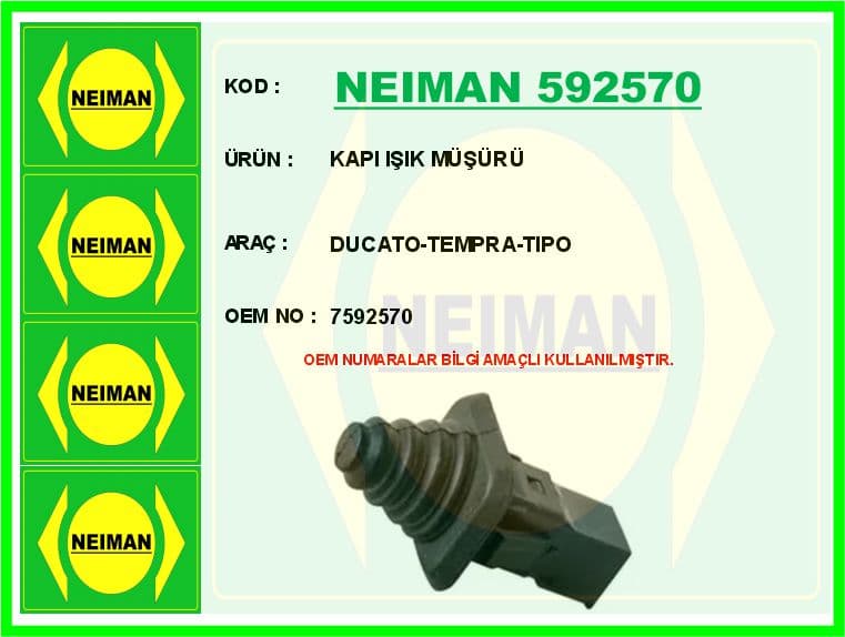 Kapı İşik Müşürü Ducato-Tempra-Tipo
