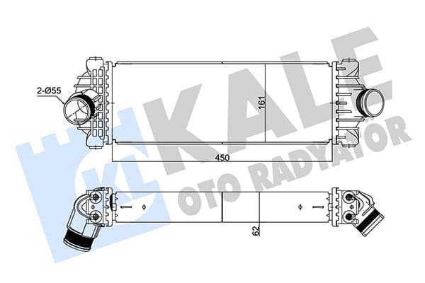 Turbo Radyatörü İntercooler Ford Transit 18> 2.0 Ecoblue V362-V363