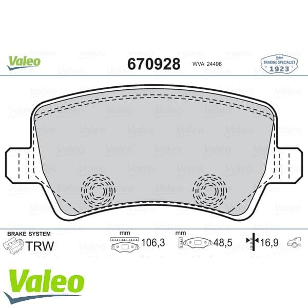 Fren Balatası Arka Ford S-Max 09> Galaxy III 06> . Volvo S60 10> S80 06> V60 V70 06> XC60 08> XC70 0 6> . Land Rover Freelander II L359 Range Rover Evoque L538