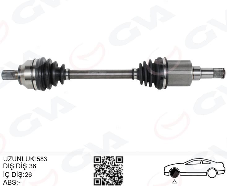 Aks Komple Ön Sol Ford Focus-C Max 04> 1.6 Zetec Benzin Otomatik