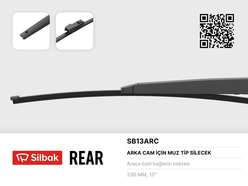 Silecek Süpürgesi Arka Muz Tipi 330mm Alhambra 07/10> Golf Plus 07/10> Sharan 05/10> Touran 05/10-