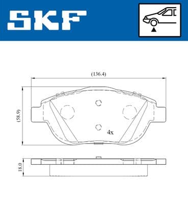 Ön Fren Balatası Corsa F 19> Crossland 17> Mokka 20> C3 II-III-Aircross 09> C4 14> 208 19> 2008 19> DS3 15> 15 İnç 283mm