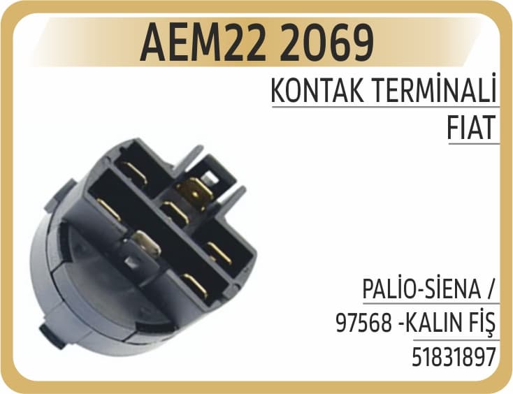 Kontak Terminali Palio-Siena /97568 -Kalın Fiş