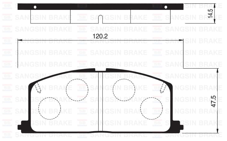 Ön Fren Balata Toyota Corolla 1.6L 4A-F AE92 88-91 / Corolla 1.3L 2E EE90 EE100 88-98 / Starlet 1.3L 4E-Fe EP91 96-98