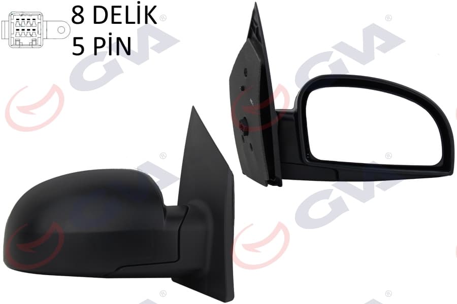 Diş Dikiz Aynasi Sağ Getz 02> Elektrikli İsitmali Konveks 5 Fiş VM-452EHR