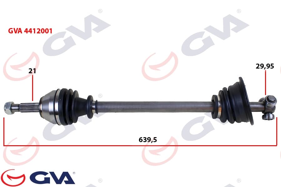 Komple Aks Sol Renault 19 1.4 639mm