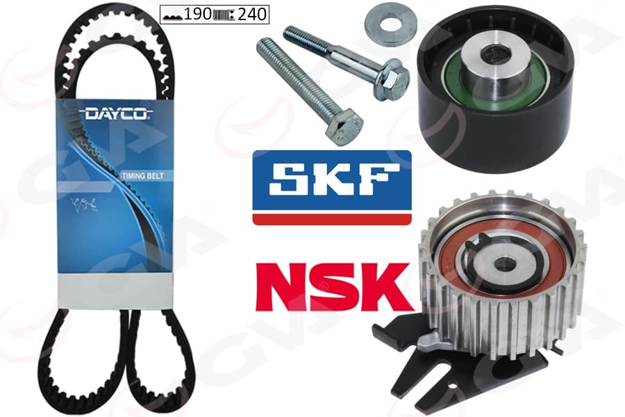 Eksantrik Gergi Kiti 190x240 Bravo 96>DOBLO 01>MAREA 99-02 -İdea 04>1.9JTD KTB317 Dayco Kayış