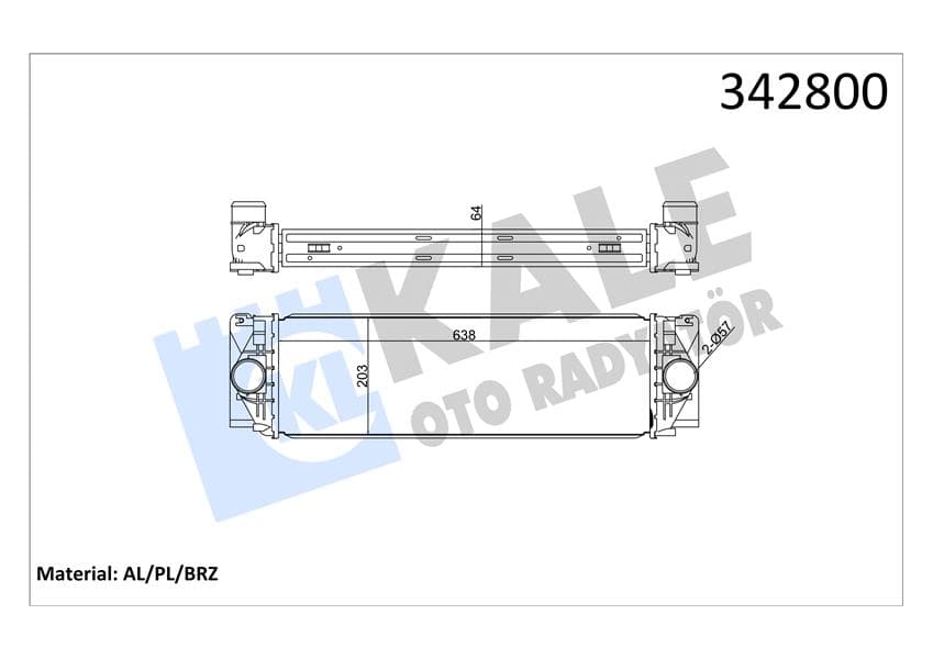 Turbosarj Radyatörü Mercedes Sprinter B906 . VW Crafter 30-35-50