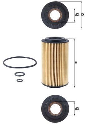 Yağ Filtresi Mercedes OM611 W203 W211 W210 W639 B901>B904