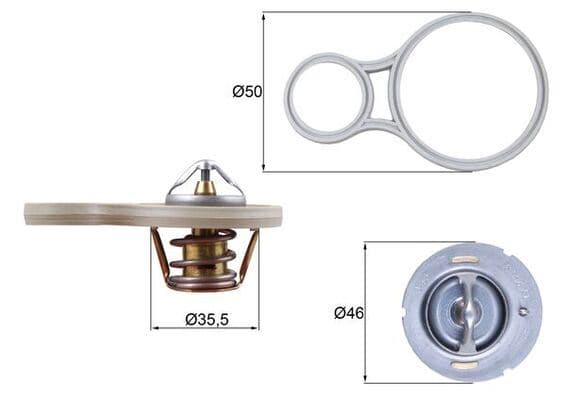 Termostat 91 C Mini W10 R50 R52 R53
