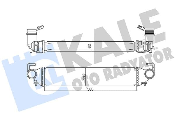 İntercooler Al/pl/brz Fiat 500X-Jeep Renegade