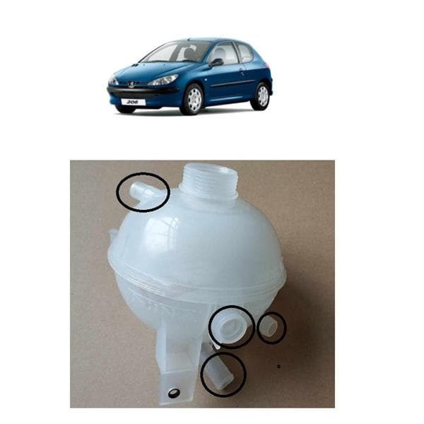 Yedek Su Deposu Genlesme Kavanozu P206-P307-C2-C3 1.4 1.6 16V 2.0 HDi 16V 4 Girişli