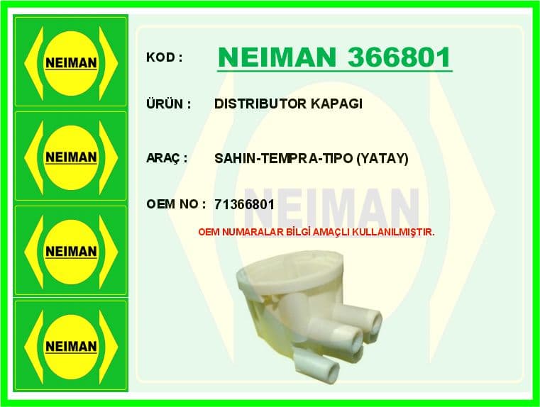 Distributor Kapağı Sahin-Tempra-Tipo Yatay