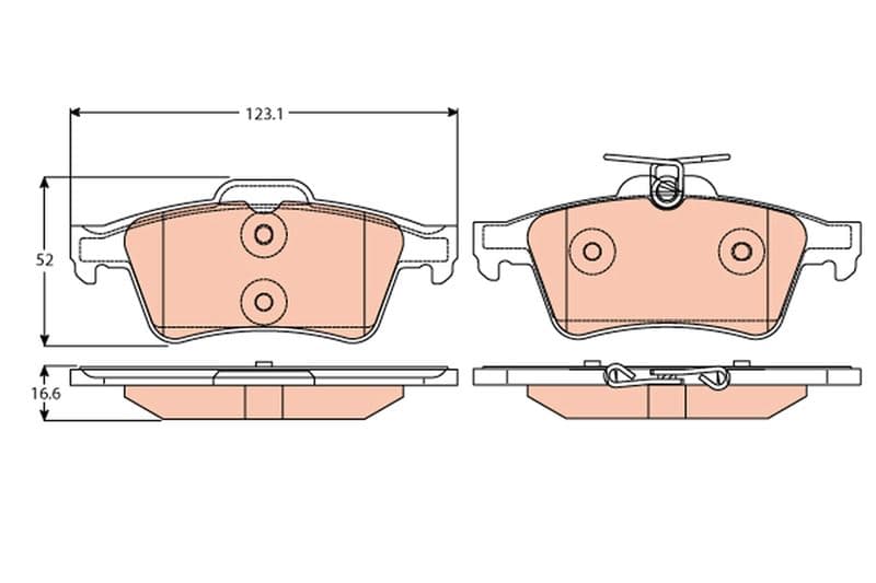 Arka Balata Focus II Cmax 03> Connect 02> Laguna III 07> Opel Vectra C 02> Signum 03> Citroen C5 08> Peugeot P508 10>18 1647875980-4254.A8