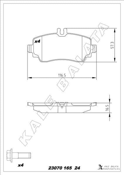 Fren Balatası Ön Mercedes A-Class W168