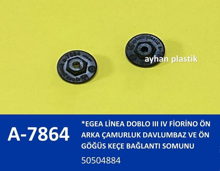 Ön Arka Çamurluk Davlumbaz Ve Ön Göğüs Keçe Bağlantı Somunu Egea Linea Doblo III IV Fiorino