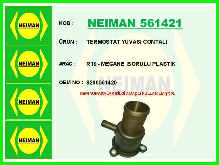 Termostat Yuvası Renault Clio-Kangoo-Megane Dacia Logan 1.4-1.6 K4J-K4M Alüminyum-Tıpasız