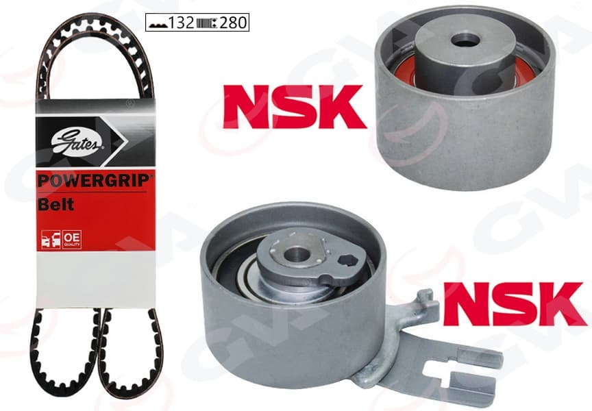 Eksantrik Gergi Kiti 132x280 Volvo C30 C70 S60 S80 V70 > XC60 XC70 XC90 2.4TDI 20V