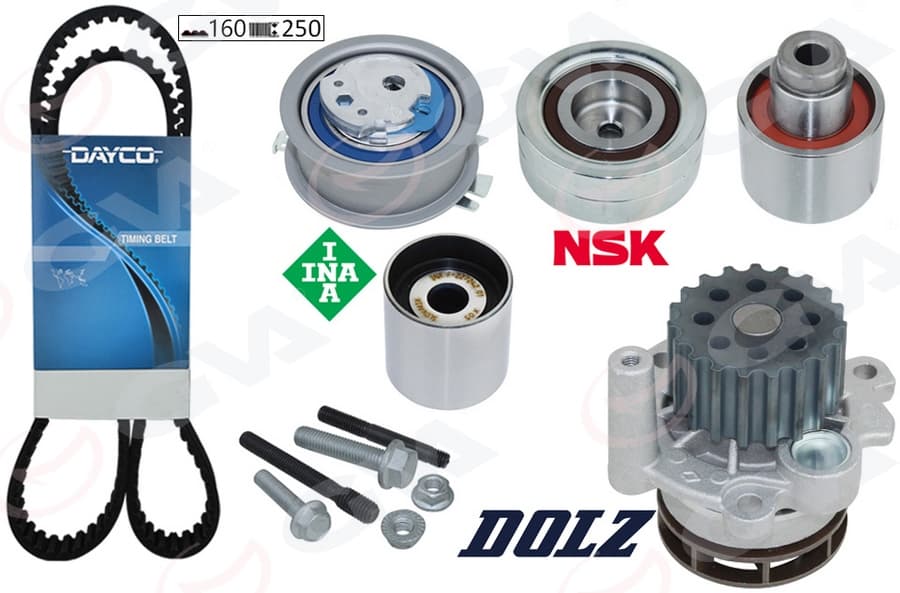 Devirdaimli Triger Seti Crafter-T6-A3-Jetta-Caddy-Polo-Passat 1.6-2.0 TDI Cayb/c/d- Caab/c-Ckub-CFFB Cfwa-Caga