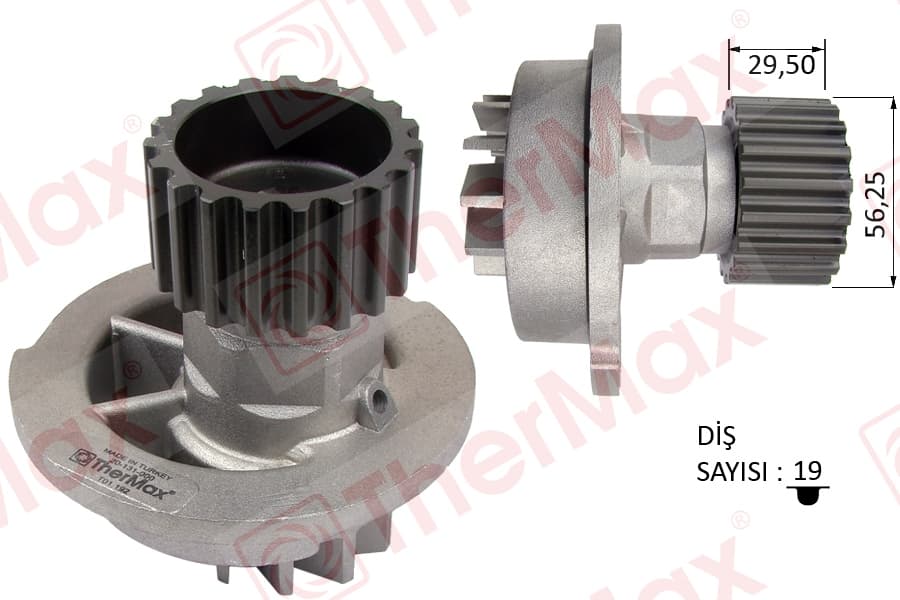 Devirdaim Su Pompası Chevrolet Aveo Kalos 1.4L F14D T200 T250 T255 06-> / Lacetti 1.4L 1.6L Klan 05-> / Daewoo Nubira 1.6L A16DM 16v Klaj 97-02