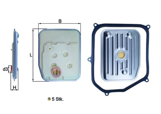 Hidrolik Filtre Takımı Bora 98-05 -Golf III-IV 92-06 -Passat 88-97 -A3 AG4 Otomatik Şanzum