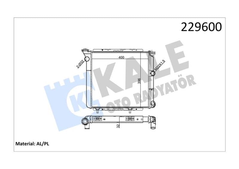 Motor Su Radyatörü R9 R11 2 Sira Al PL Sistem Borulu