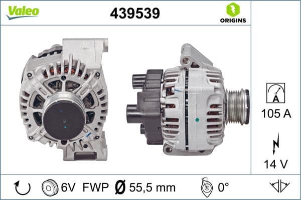 Alternatör Komple 105amp Opel Astra G-H Corsa C-Combo C-Agila-Meriva A-B Vectra B-Omega-Agila 1.2- 1.3-1.4-1.6 16V Fiat Linea-Doblo-Fiorino 1.3 MTJ