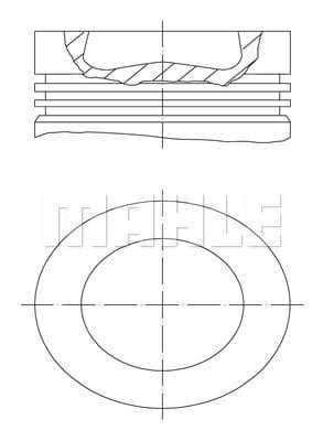 Motor Piston Segman Polo-GOLF6-Caddy-Jetta-A3-Leon 79.51mm Caya-Cayb-Cayc-Cayd-Cfwa 1.2-1.6 TDI 0.50