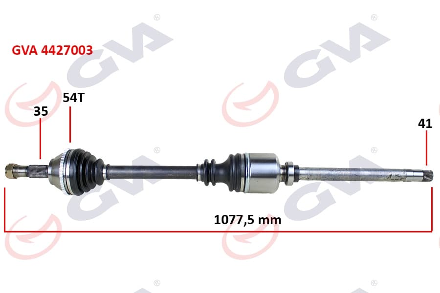 Komple Aks Sağ Ducato-Boxer-Jumper 2.5 D 94-02 18Q Abs Li 54DİŞ 1085mm