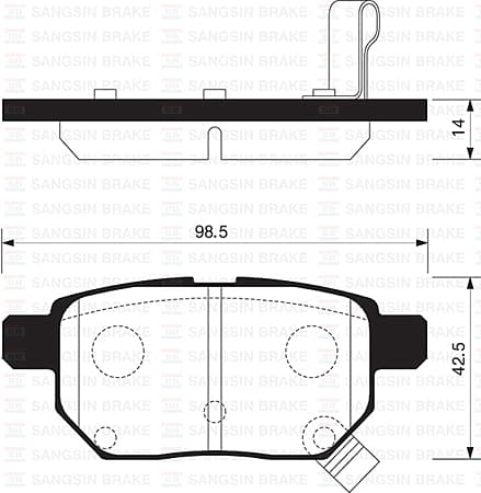 Arka Fren Balata Toyota Auris. Corolla 1.6L 1ZR-Fe ZRE151 07-11 / 1.33L 1NR-Fe NRE150 6 Vites 10->