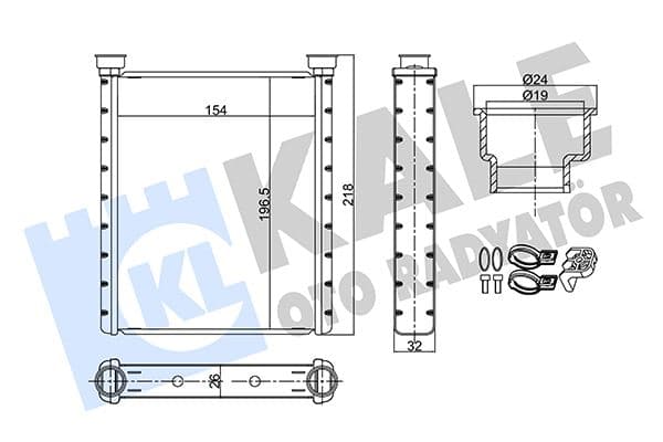 Kalorifer Radyatörü Mercedes W176 W246 C117 X117 X156