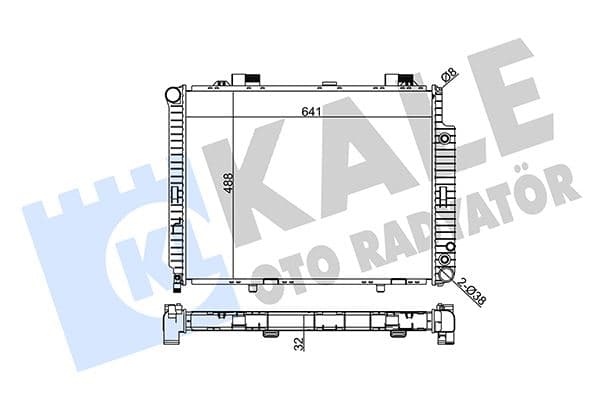 Motor Su Radyatörü Mercedes E-Class M111 W210 S210 Klimali